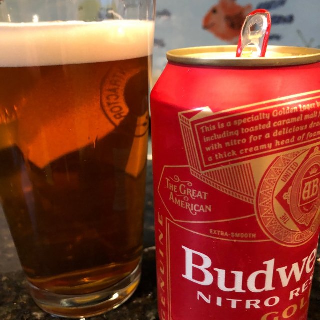 how much alcohol is in budweiser nitro reserve gold