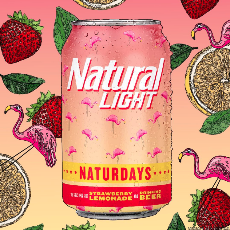 alcohol content natural light strawberry lemonade
