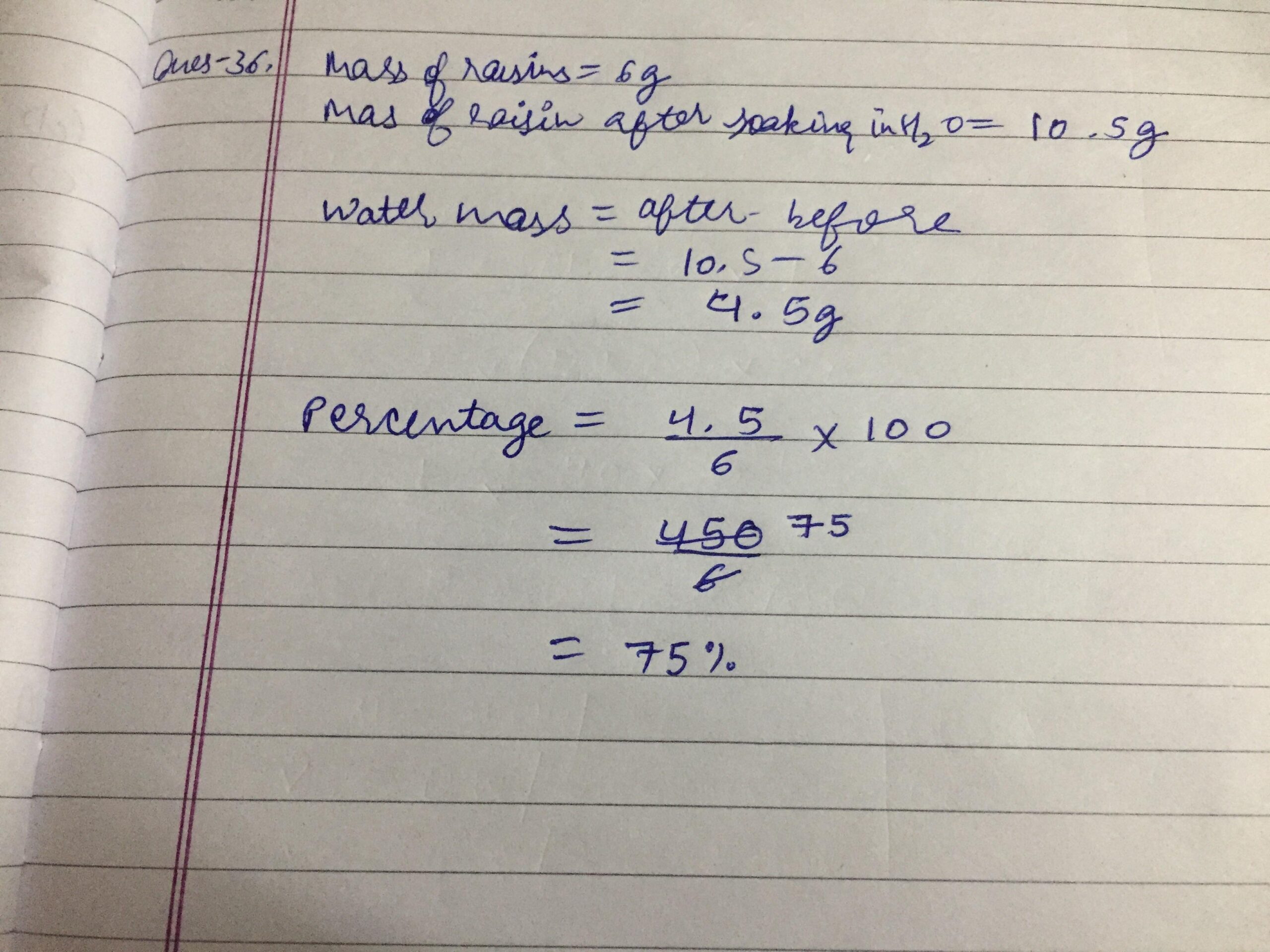 how to calculate percentage of water absorbed by soil