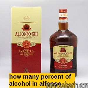 how many percent of alcohol in alfonso