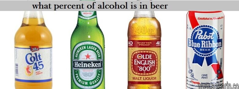 what percent of alcohol is in beer