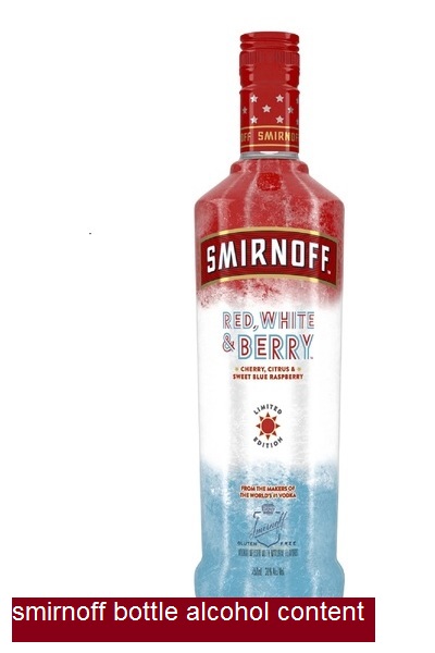 smirnoff bottle alcohol content