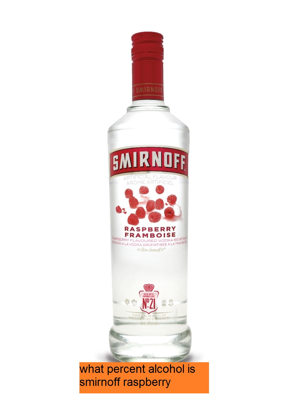 what percent alcohol is smirnoff raspberry