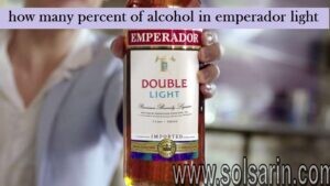 how many percent of alcohol in emperador light