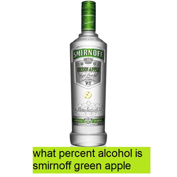 what percent alcohol is smirnoff green apple