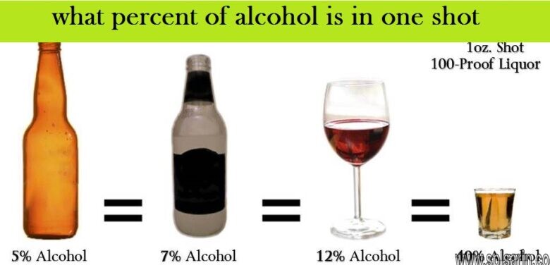 what percent of alcohol is in one shot