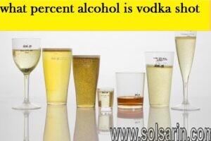 what percent alcohol is vodka shot