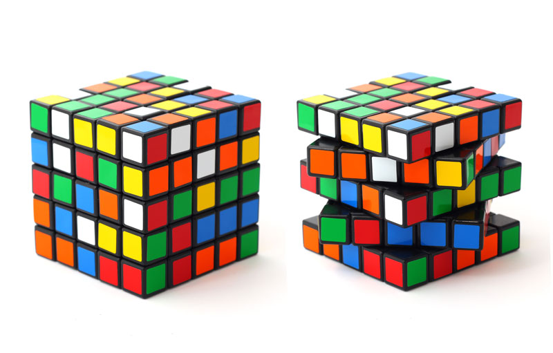 how to solve a 5x5 rubik's cube no algorithms