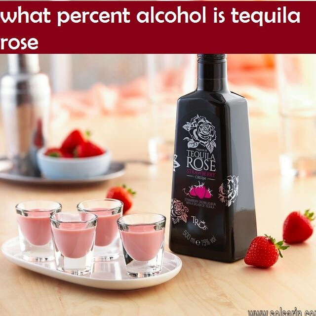what percent alcohol is tequila rose