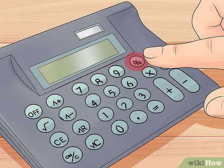 how to use percent button on calculator