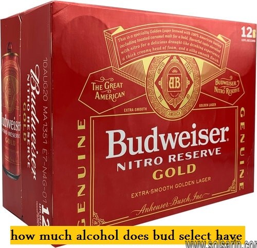how much alcohol does bud select have