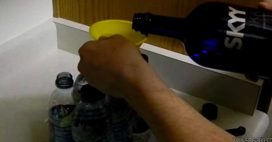 how to put alcohol in a sealed bottle