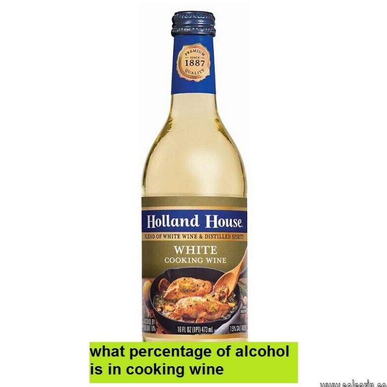what percentage of alcohol is in cooking wine