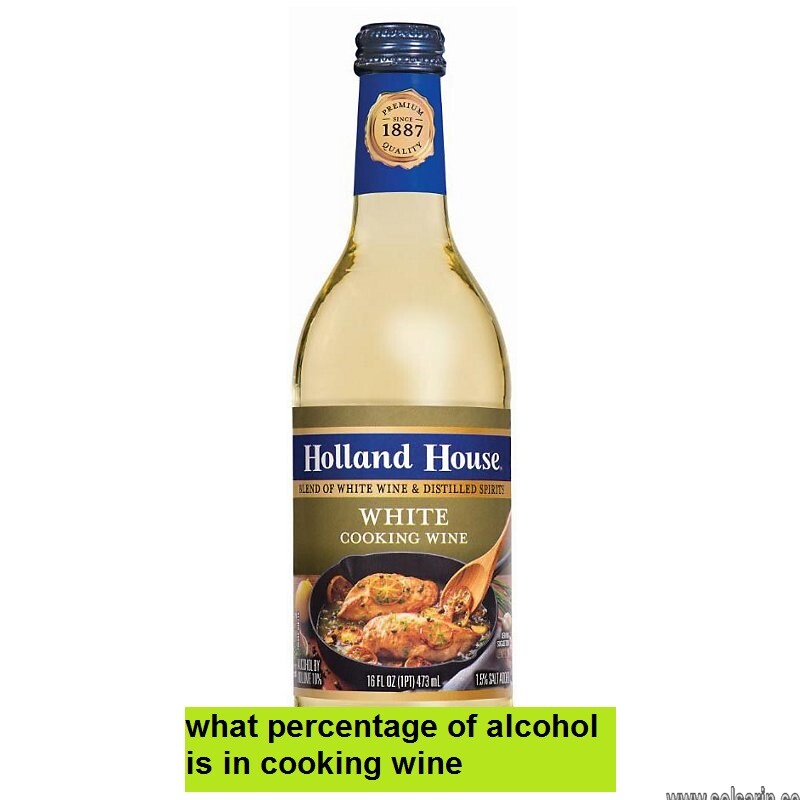 what percentage of alcohol is in cooking wine