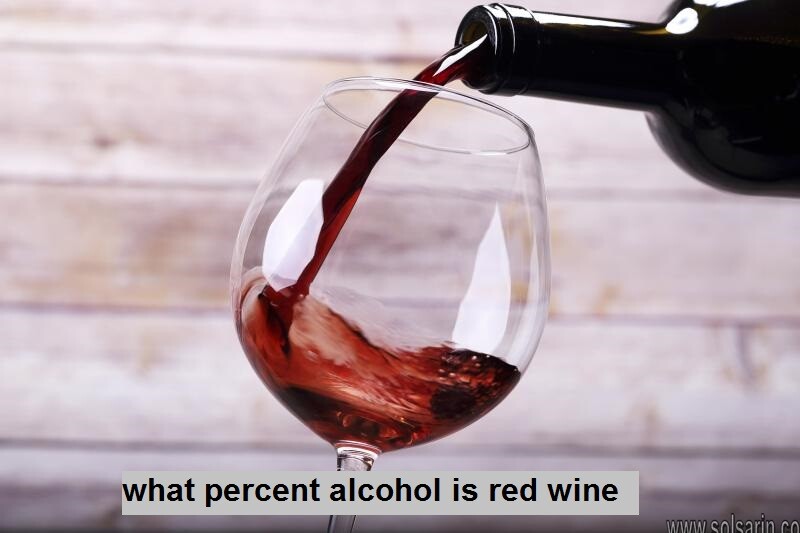 what percent alcohol is red wine