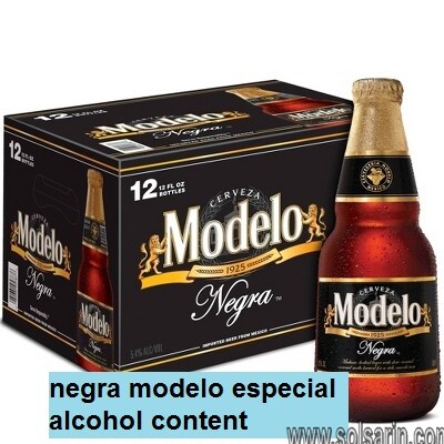 negra modelo especial alcohol content