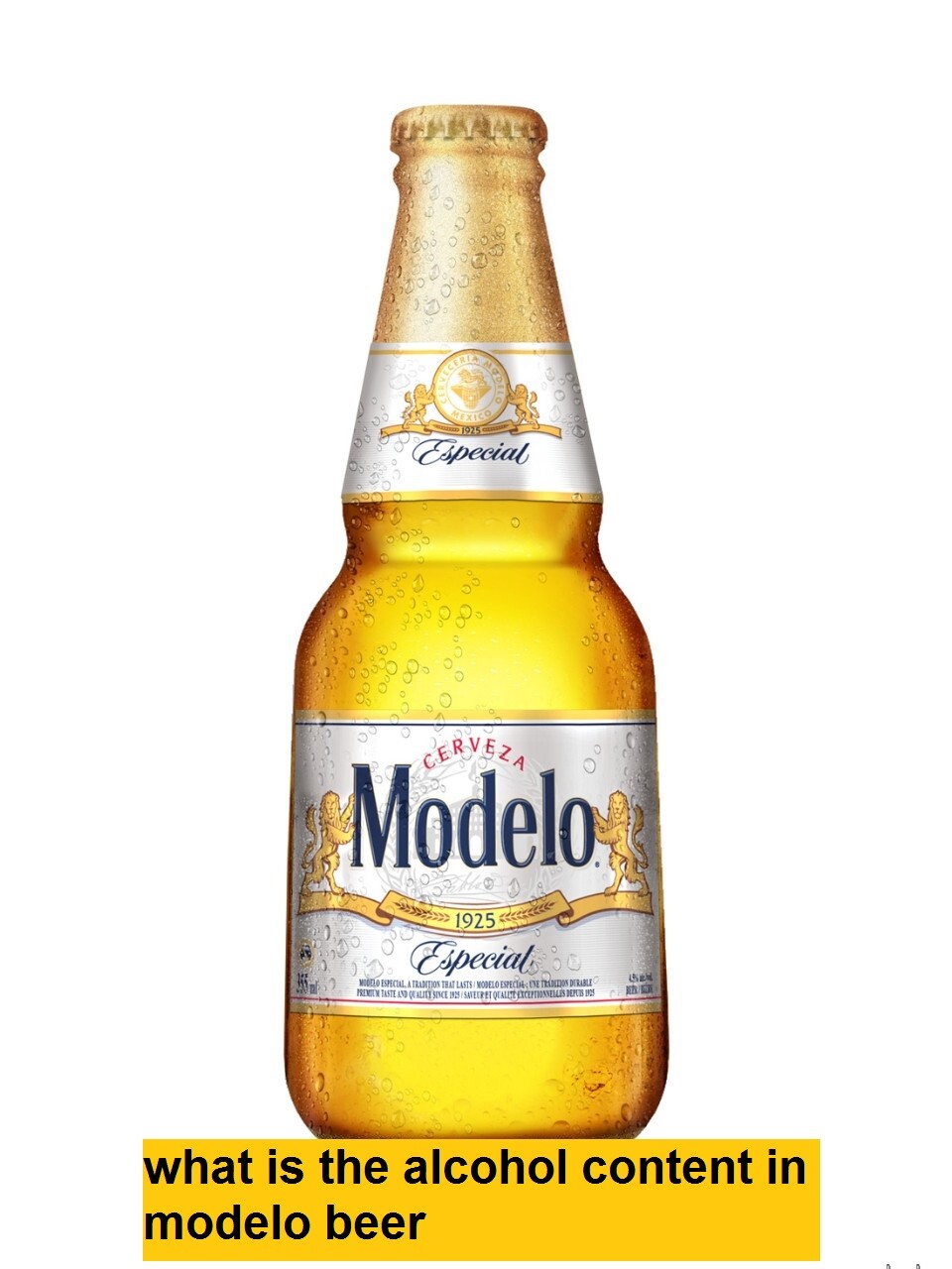 what is the alcohol content in modelo beer