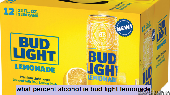 what percent alcohol is bud light lemonade