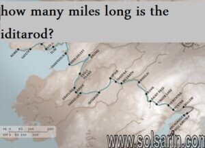 how many miles long is the iditarod?