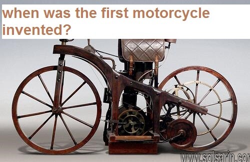 when was the first motorcycle invented?