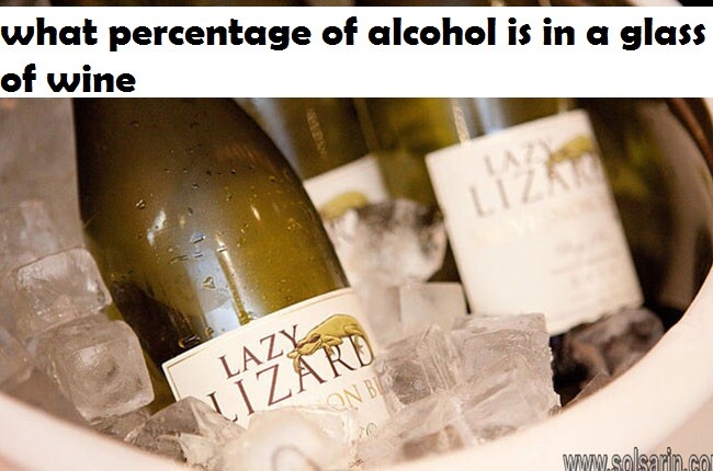 what percentage of alcohol is in a glass of wine