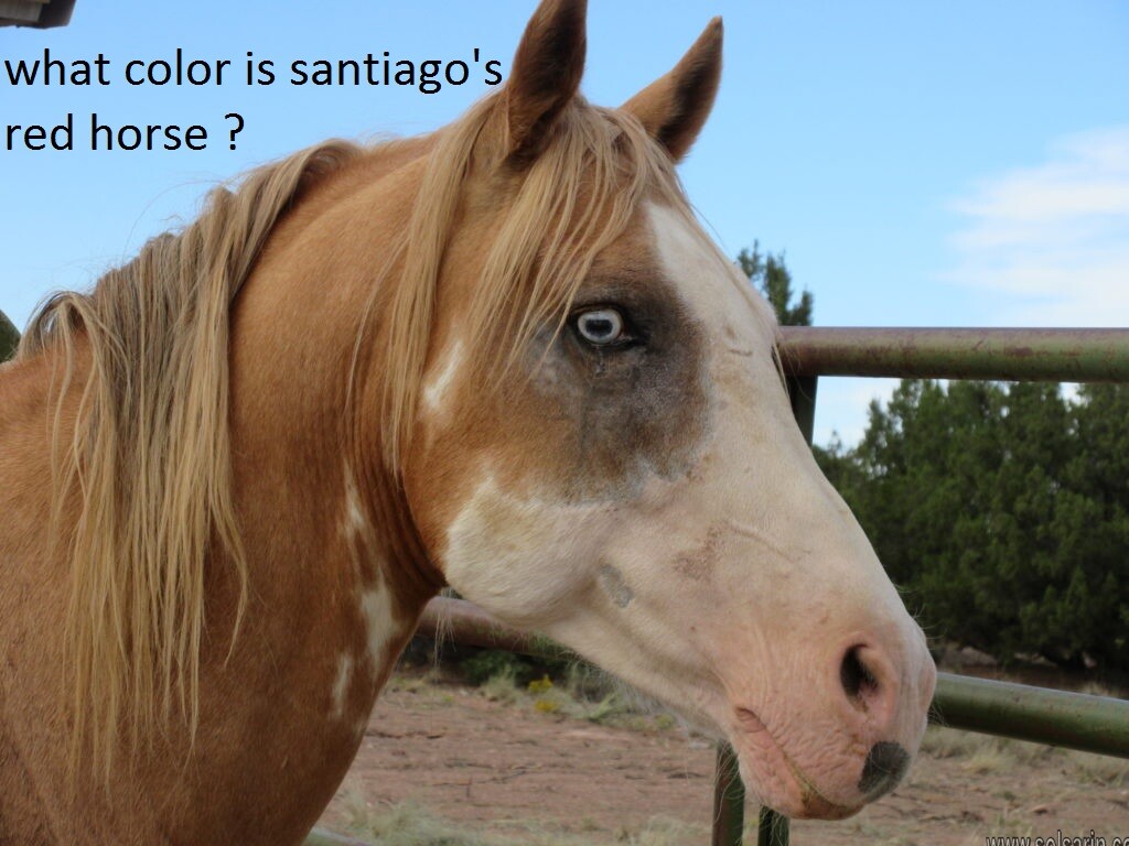 what color is santiago's red horse ?