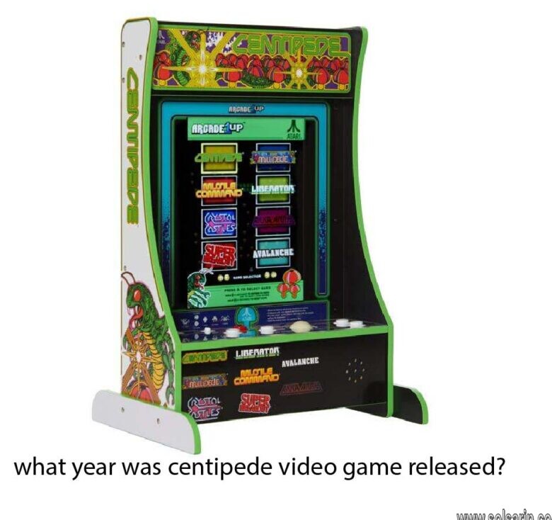 what year was centipede video game released?