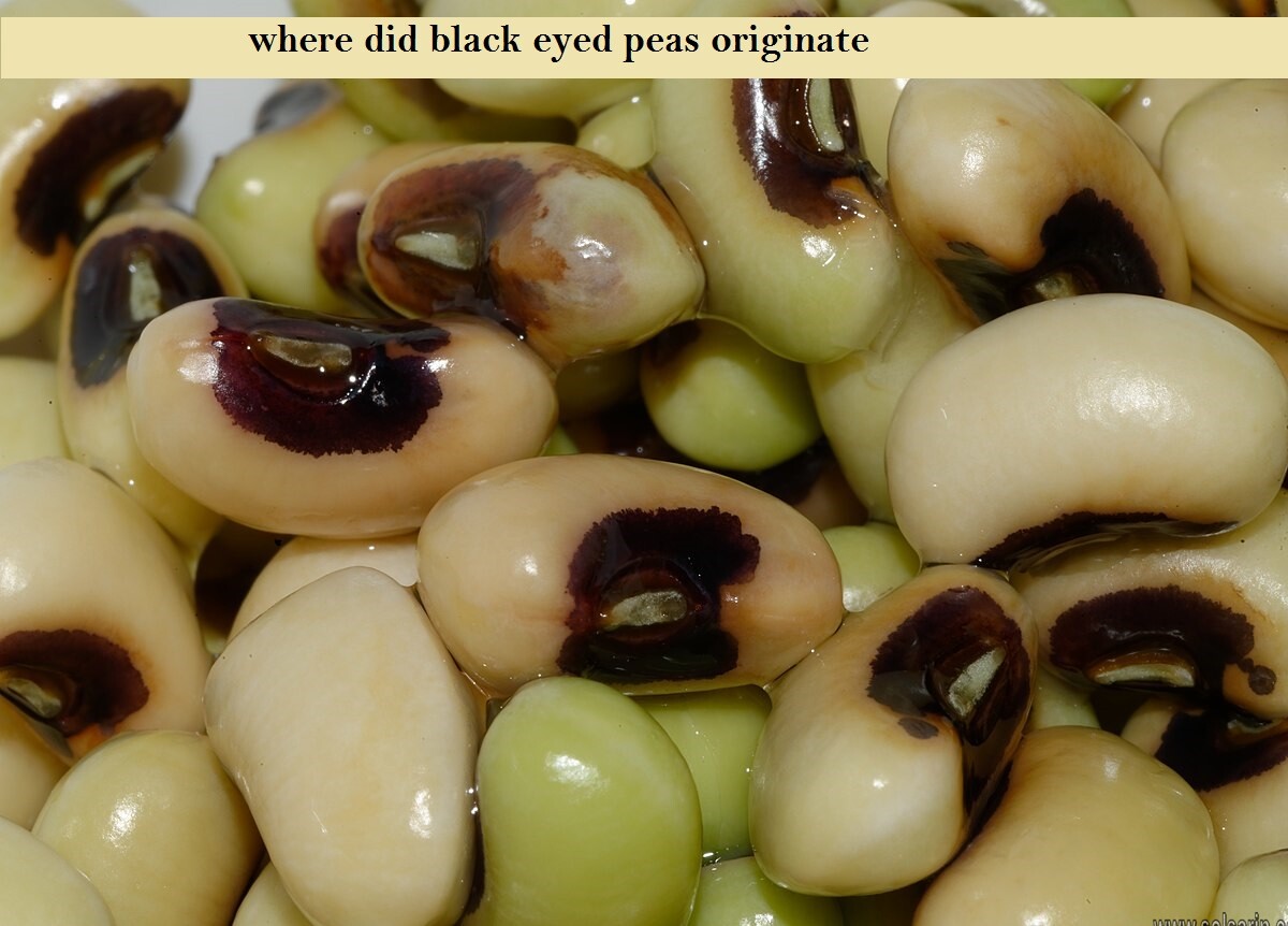 where did black eyed peas originate