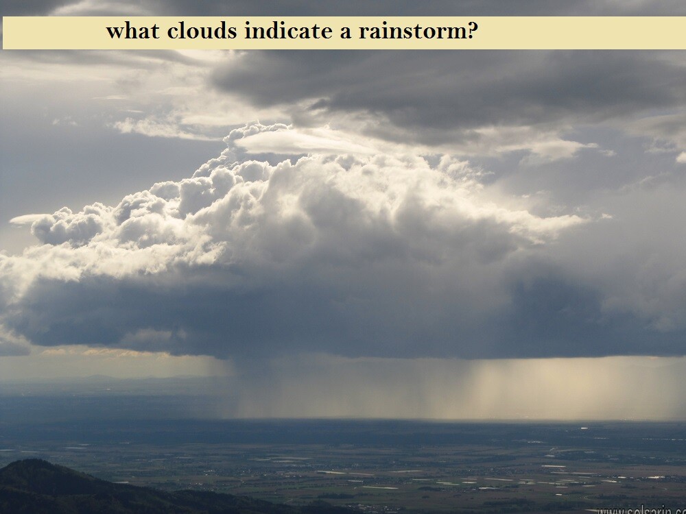 what clouds indicate a rainstorm?