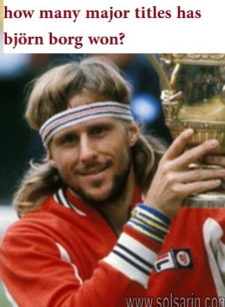 how many major titles has björn borg won?