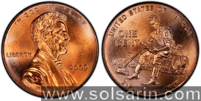 2009 penny lincoln sitting on a log value