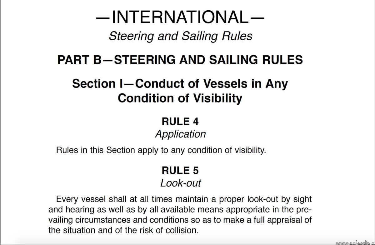 when is a lookout on a vessel required