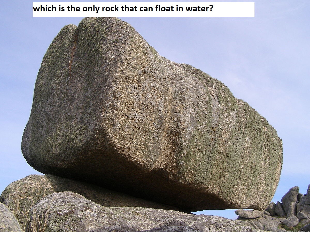 which is the only rock that can float in water?