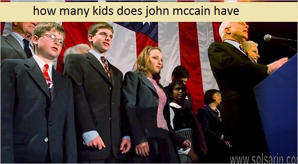 how many kids does john mccain have