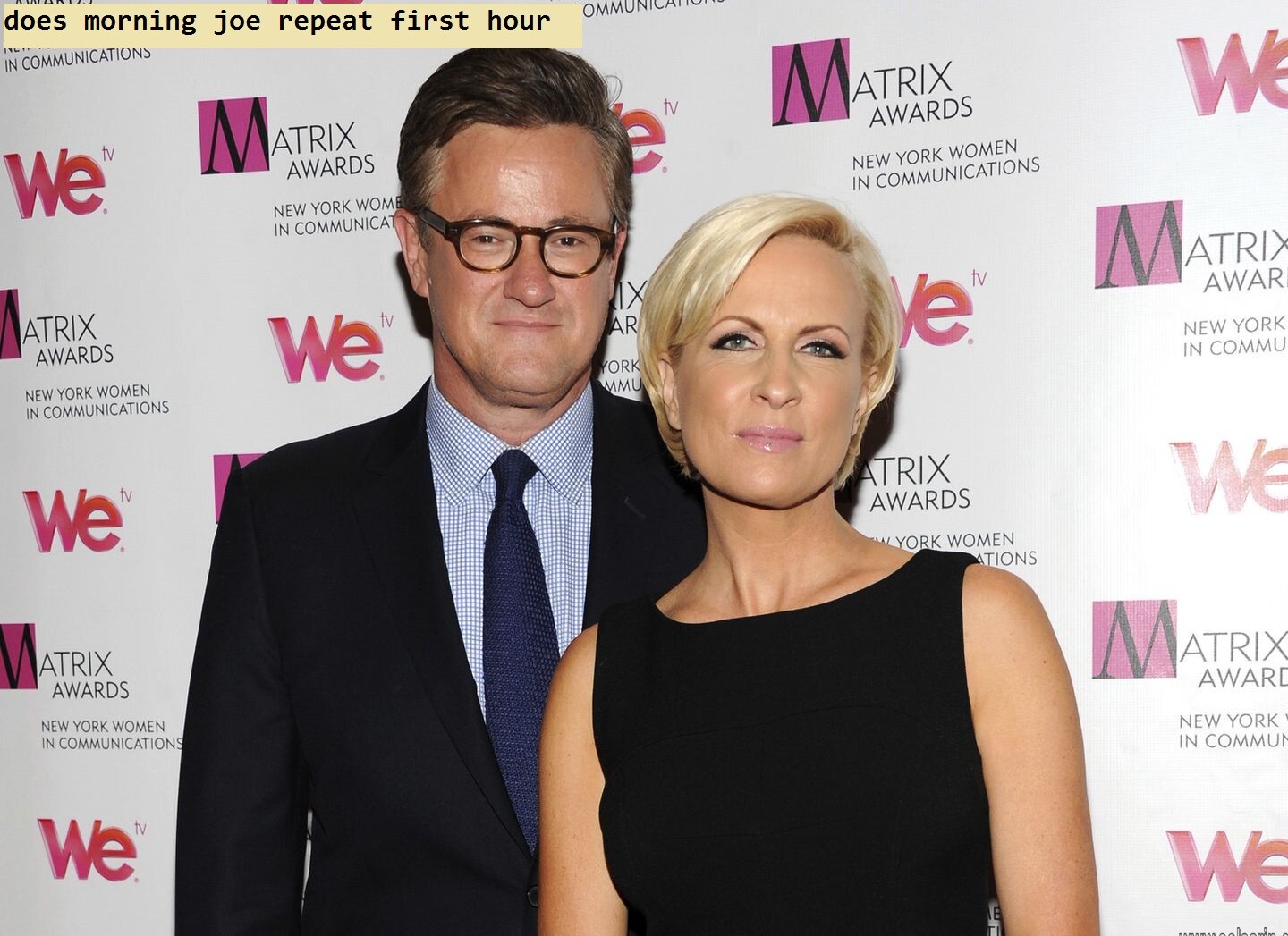 does morning joe repeat first hour