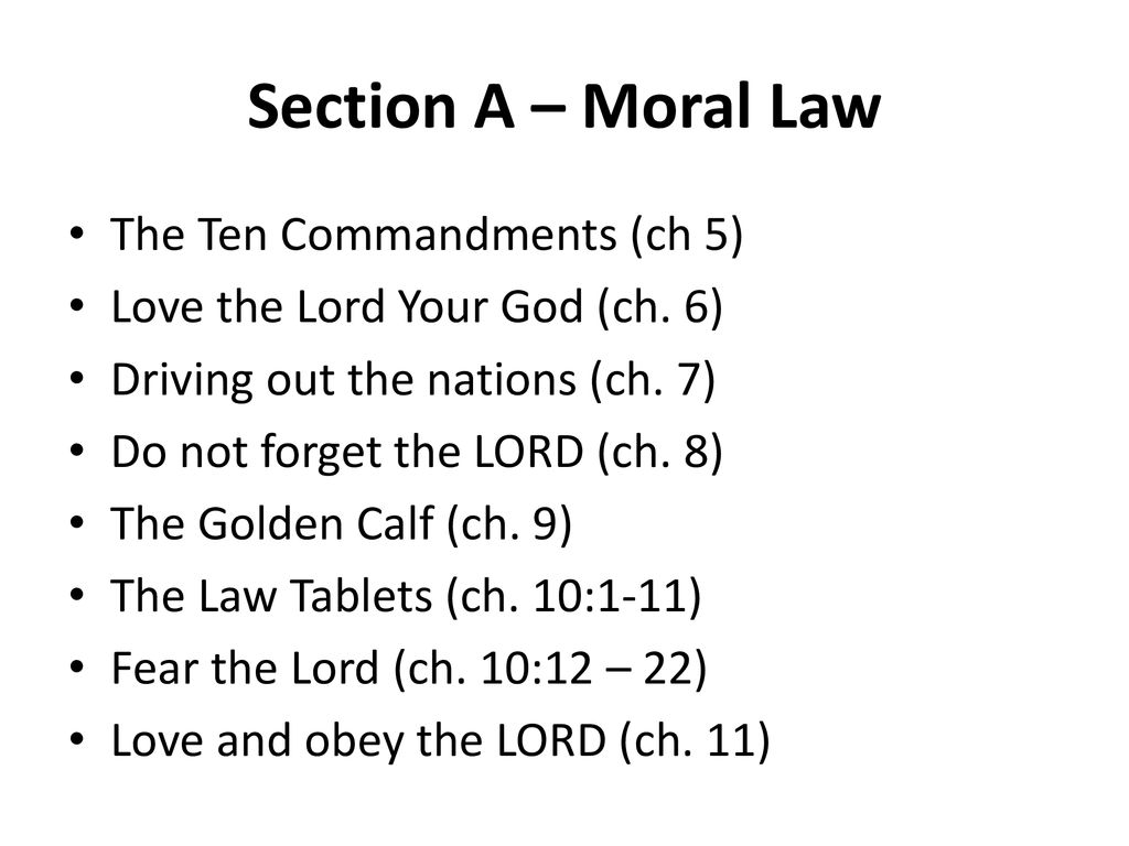 formed the basic moral laws of many nations