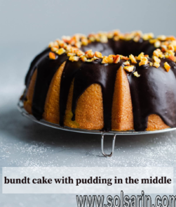 bundt cake with pudding in the middle
