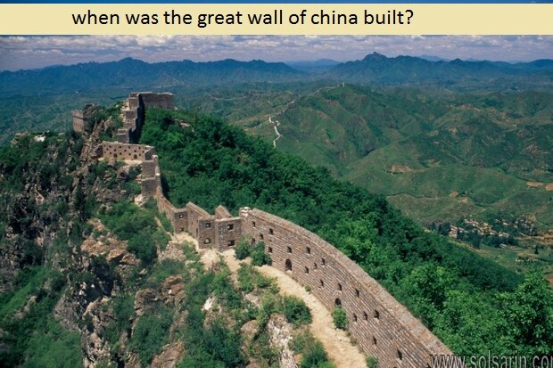 when was the great wall of china built?