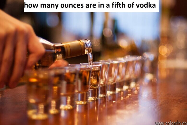 how many ounces are in a fifth of vodka