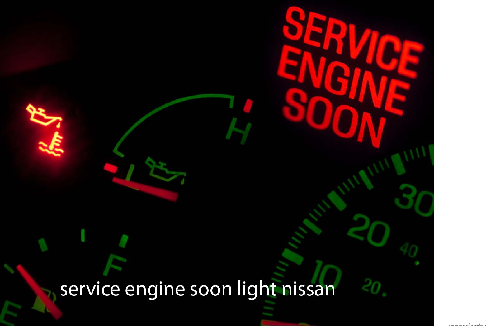 Service Engine Soon Light Nissan Complete Description