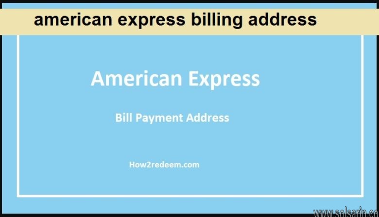american express billing address