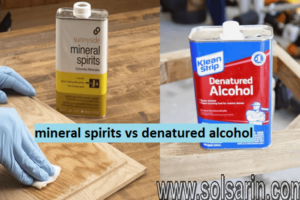 mineral spirits vs denatured alcohol