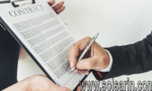 what does it mean on a contract 