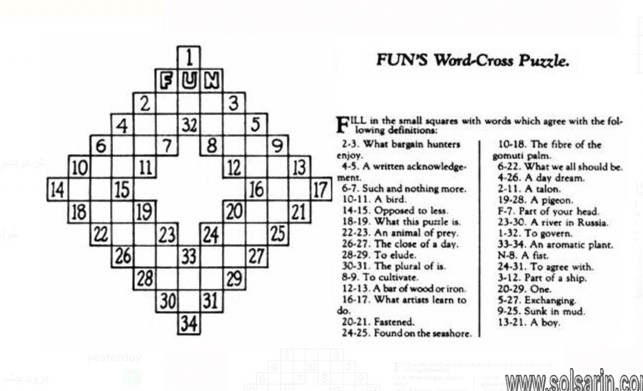who invented the crossword puzzle?