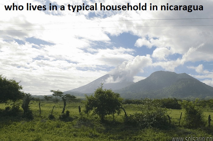 who lives in a typical household in nicaragua