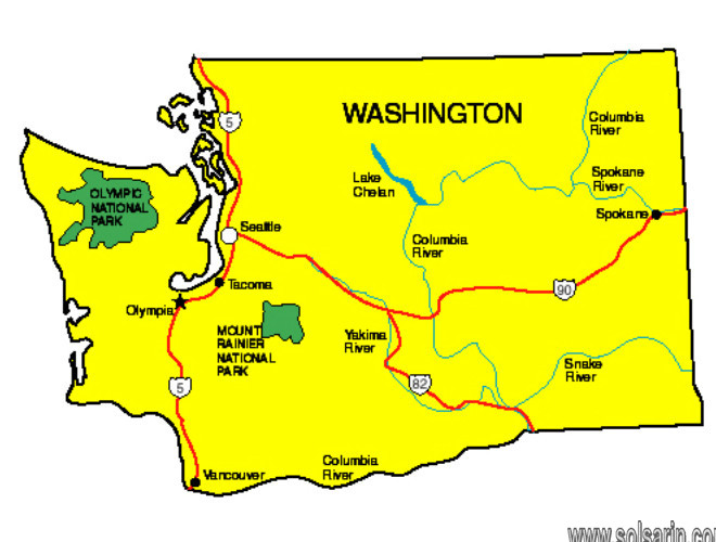 what state is between washington and california
