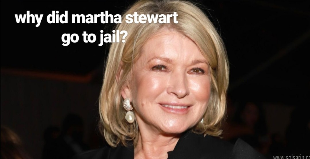 why did martha stewart go to jail