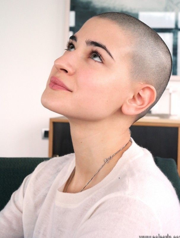 girls shave heads to look like boys