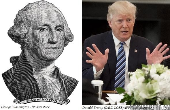 is donald trump related to george washington