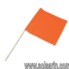what best describes a skier-down flag?